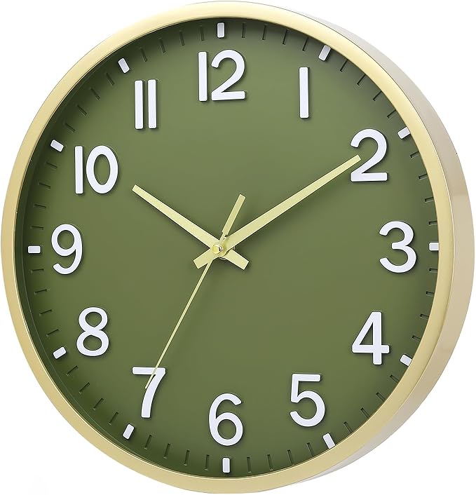 Wall Clocks Battery Operated 8 inch Modern Wall Clock, Silent Non Ticking Wall - Image 2