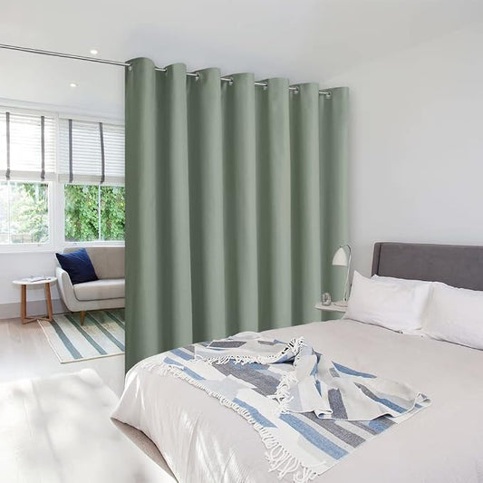 NICETOWN Greyish Green Curtains by NICETOWN