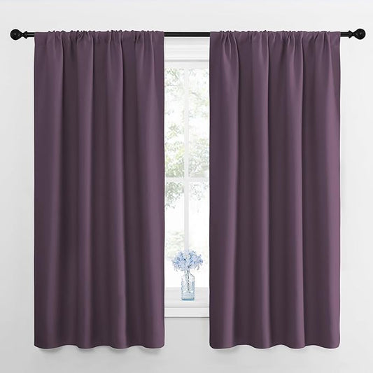 NICETOWN Blackout Curtains for Living Room, 2 Panels, 42 by 63, Darkening by NICETOWN