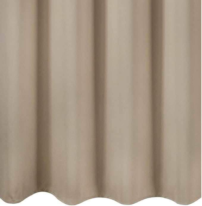 LEMOMO Blackout Curtains 66 x 54 Inch Long Khaki Curtains Set of 2 Panels Room - Image 8