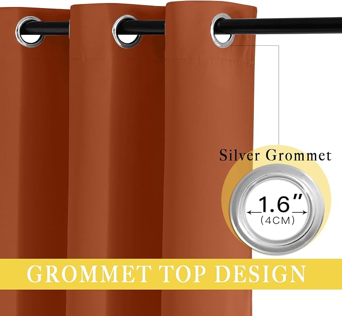 NICETOWN Room Darkening Short Curtain 54 inches Long - Image 5