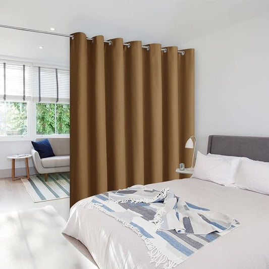 NICETOWN Gold Brown Wall Curtains by NICETOWN