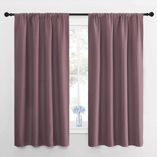 NICETOWN Blackout Curtains for Living Room, Darkening Window Curtain Panels by NICETOWN