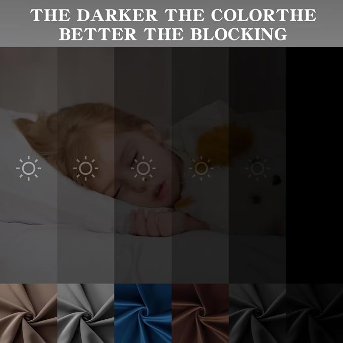 IGEMAEVE Olive Green Curtains 108 Inch Length 2 Panels Set, Light Filtering - Image 7