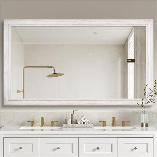 36 x 60 Rustic Wooden Framed Wall Mirror by nolsia