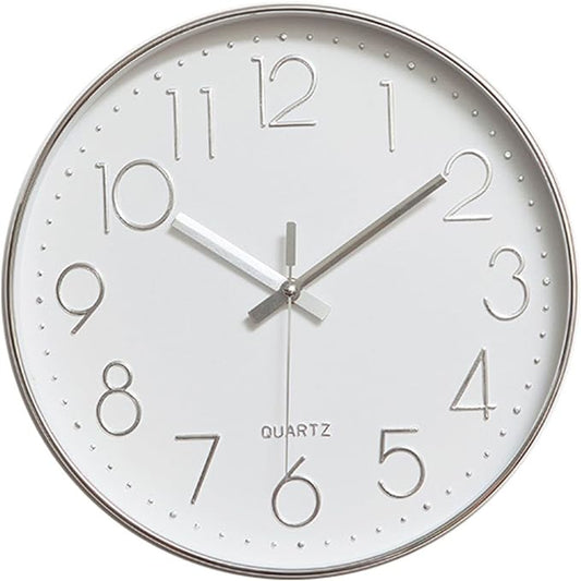jomparis Modern 12" Battery Operated Non-Ticking Silent Sweep Movement Wall by JOMPARIS