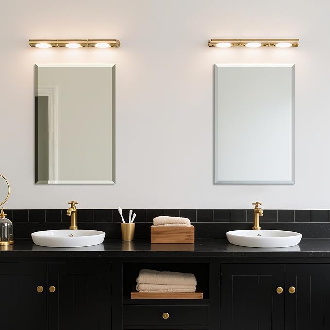 Beveled Bathroom Mirror for Wall, Rectangle Frameless Wall Mirror 24" x 16" - Image 7