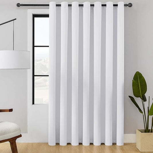 ChrisDowa Room Divider Curtain 96 Inches Long, Wide Blackout Sliding Door by ChrisDowa