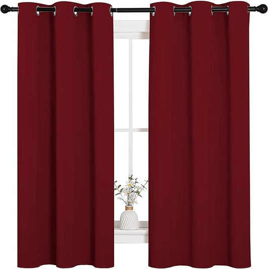 NICETOWN Holiday Christmas Decor Thermal Insulated Solid Grommet Blackout by NICETOWN