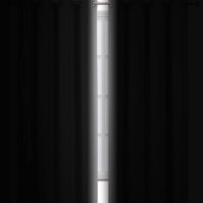 LEMOMO Light Grey Blackout Curtains 34 x 54 Inch Length/Set of 2 Curtain - Image 3
