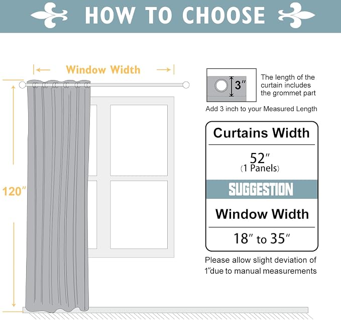ChrisDowa Blackout Curtains 120 Inches Long - Image 6