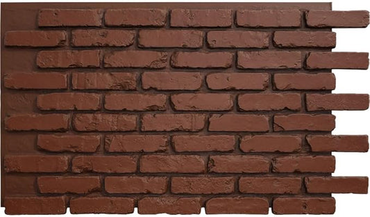 EverStone Aged Brick Faux Brick Panel, 46 7/8"W x 27"H x 1 1/4"D by EkenaMillwork