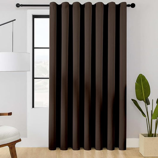 ChrisDowa Room Divider Curtain 108 Inches Long, Wide Blackout Sliding Door by ChrisDowa