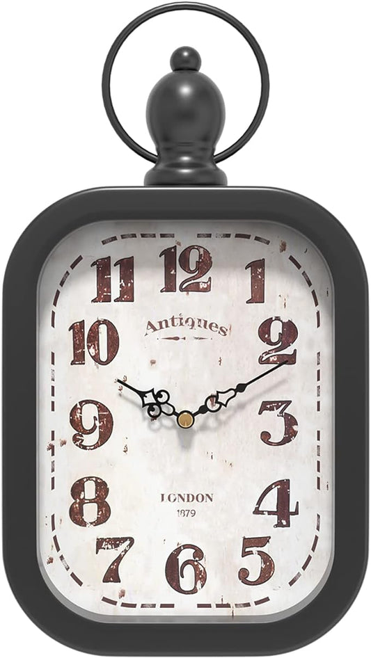 Menterry Small Retro Rectangle Wall Clock by Menterry