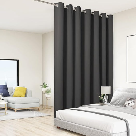 BONZER Room Divider Curtain Total Privacy Wall Grommet Thermal Insulated by Bonzer