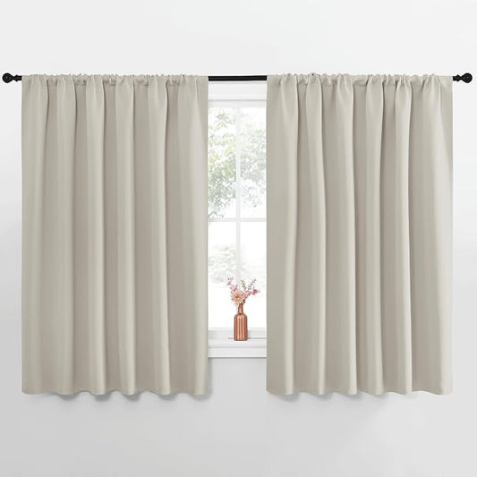 NICETOWN Blackout Curtains for Bedroom, 1 Pair, 70 by 63-inch, Window Treatment by NICETOWN