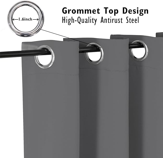 ChrisDowa Blackout Curtains 36 Inches Long - Image 2