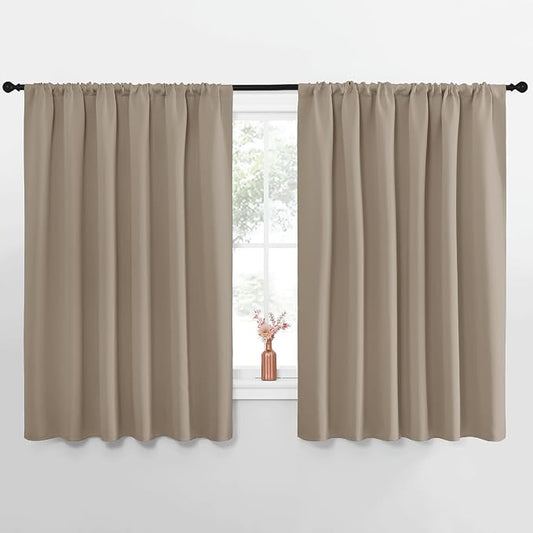 NICETOWN Blackout Curtains for Bedroom, 1 Pair, 70 by 63-inch, Window Treatment by NICETOWN