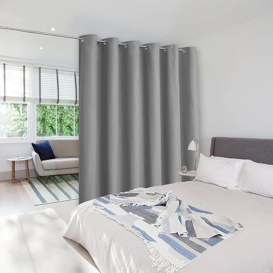 NICETOWN Closet Door Curtain, Noise Blocking Room Divider Curtain Screen by NICETOWN