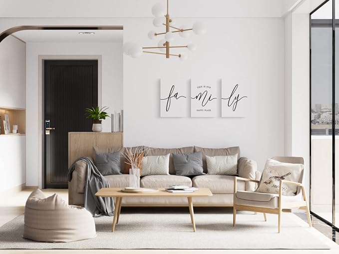 GUBIYU Home Family Wall Art for Living Room & Dining Room, Inspirational Quotes - Image 5