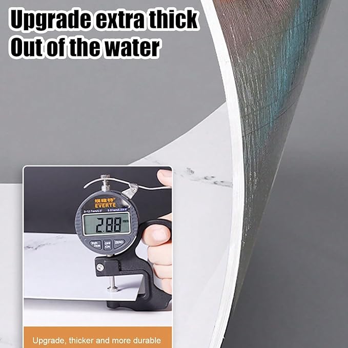 22pcs Marble Peel and Stick Waterproof Wall Panels, Heat-Resistant Backsplash - Image 6