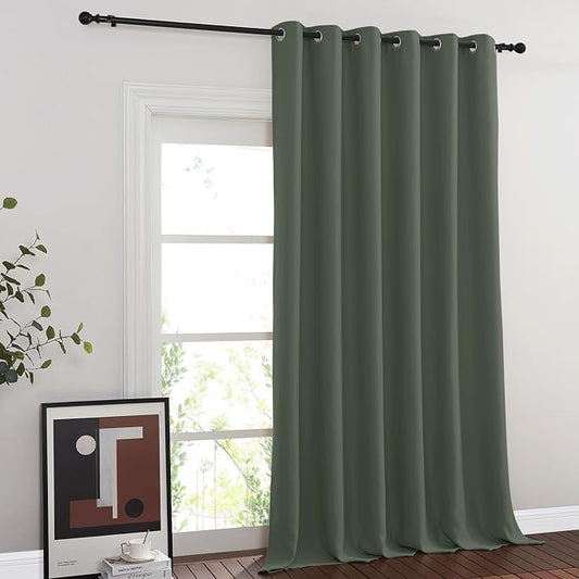 NICETOWN Room Divider Curtain 132 Inches Long, Wide Blackout Sliding Door by NICETOWN