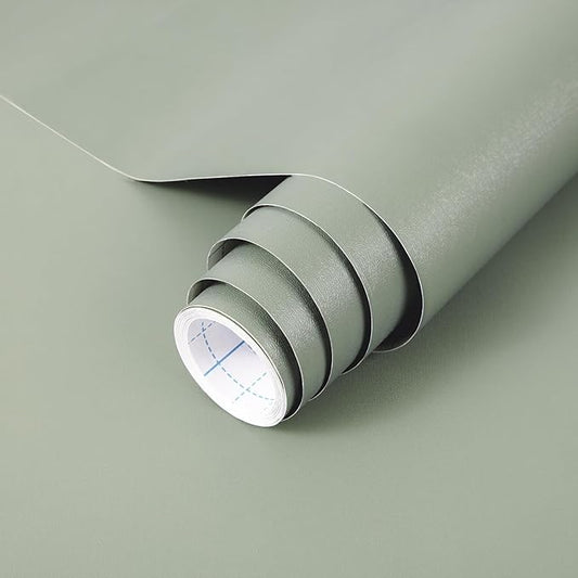 practicalWs Sage Green Wallpaper Stick and Peel Green Contact Paper 17.7'' x by practicalWs