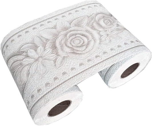 UPREDO 3D Decorative Floral Molding Waterproof Wallpaper Border Peel and Stick by UPREDO