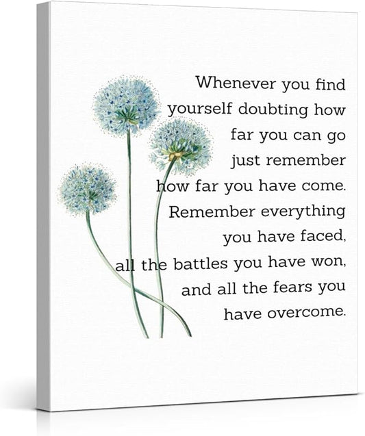 Motivational Quotes Wall Art Decor, Inspirational Graduation Decor Gift by VAHATAN