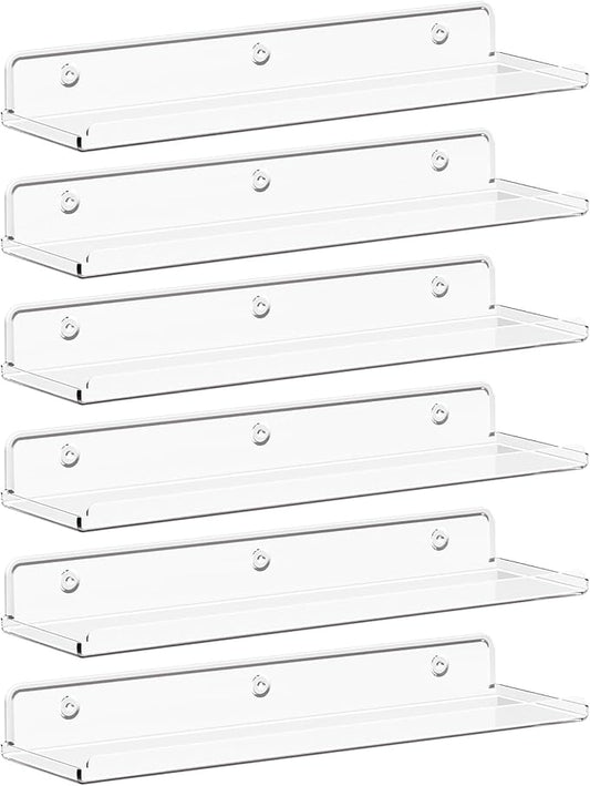 Lifewit Floating Shelves for Bathroom, Acrylic Wall Organizer for Perfume by Lifewit