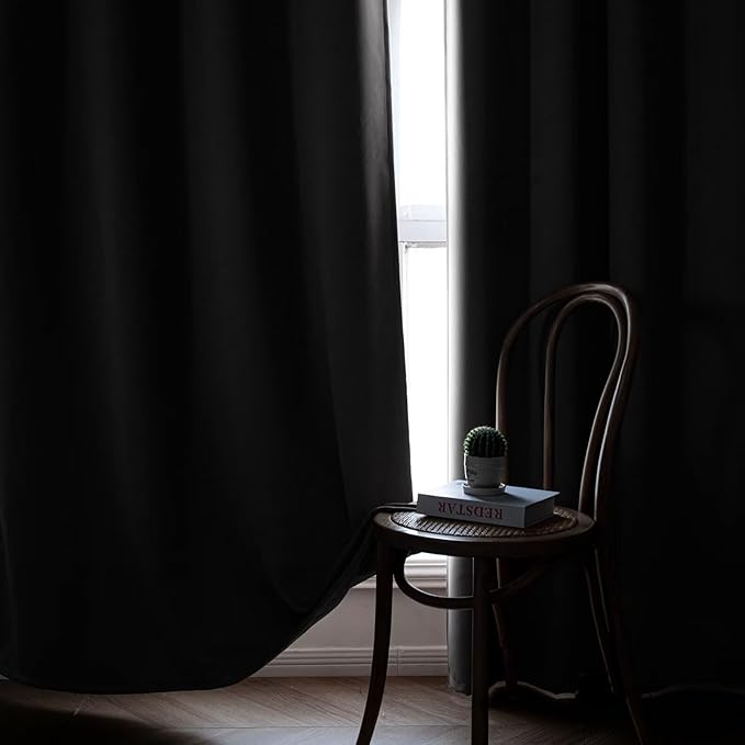 IGEMAEVE Blackout Curtains 90 Inch Length 2 Panels Set, Rod Pocket Energy - Image 7