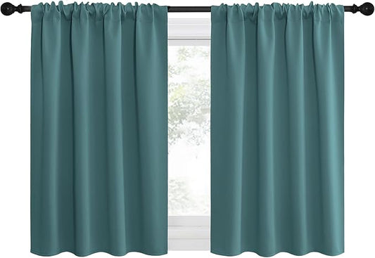 NICETOWN 2 Panels Blackout Curtains, Rod Pocket Thermal Insulated Drapes by NICETOWN