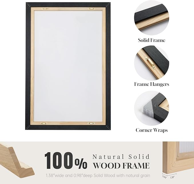 Extra Large Framed Abstract Wall Art - Image 7