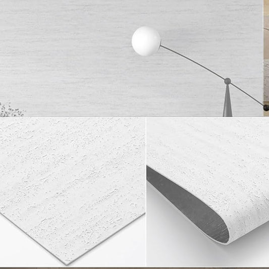 3D Wall Panels Peel and Stick – 23.82"x110" PVC Faux Travertine Texture by NAMAII