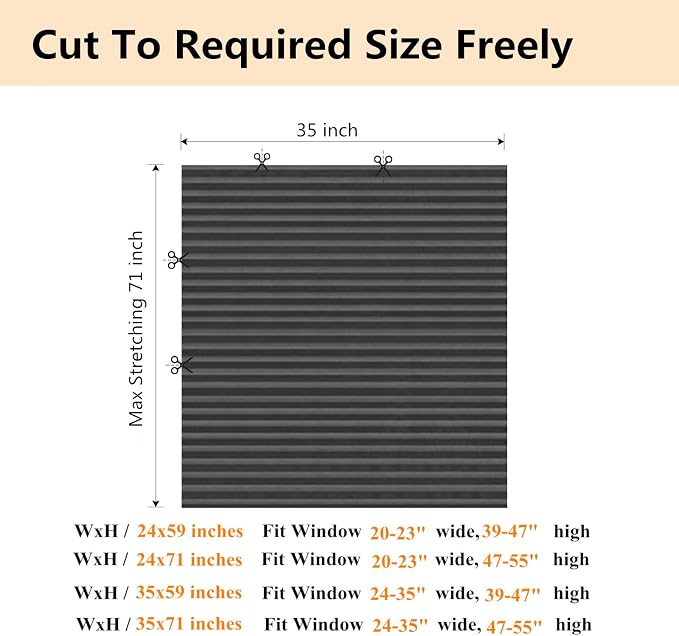 Window Blinds Cordless Blackout No Drill Cut to Size Clip On Stick On Self - Image 6