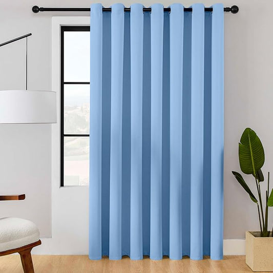 ChrisDowa Room Divider Curtain 96 Inches Long, Wide Blackout Sliding Door by ChrisDowa