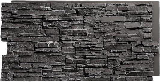 EverStone Canyon Ridge Faux Stone Panel, 45 3/4"W x 24 1/2"H x 1 1/4"D by EkenaMillwork