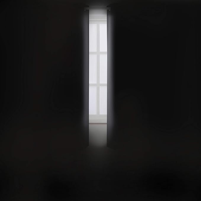 LEMOMO Grey Blackout Curtains 34 x 54 Inch Length/Set of 2 Curtain - Image 3