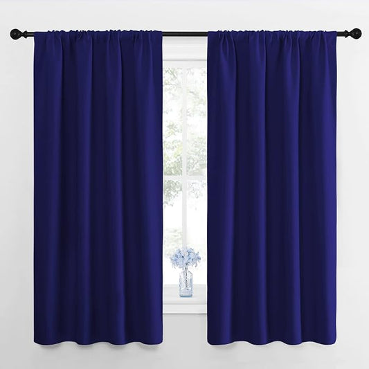 NICETOWN Curtains for Bedroom, All Season Thermal Insulated Solid Rod Pocket by NICETOWN