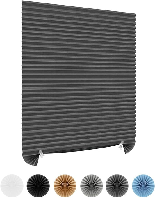 Window Blinds Cordless Blackout No Drill Cut to Size Clip On Stick On Self by Maritown