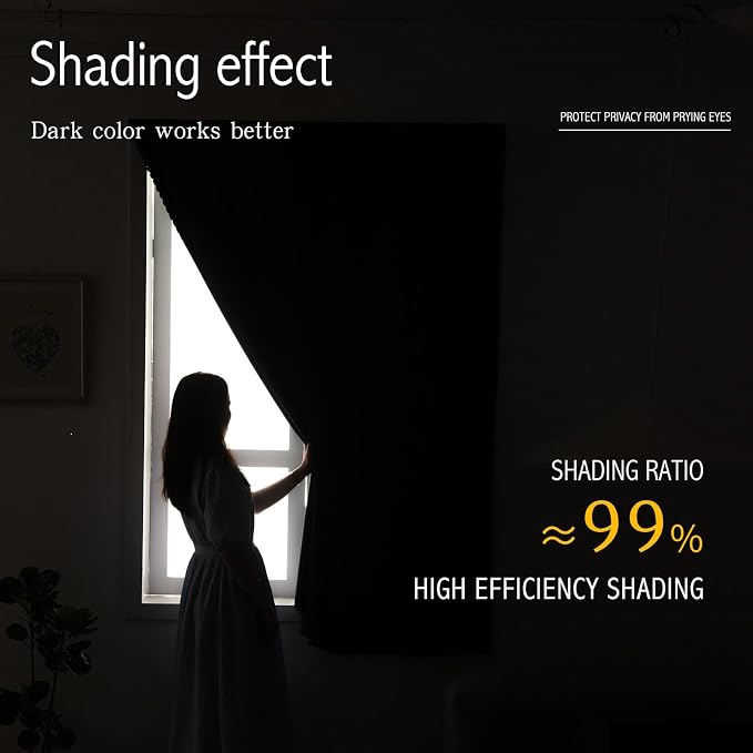 Portable Light Blocking Curtains Self-Stick Design, Removable Adhesive Window - Image 4