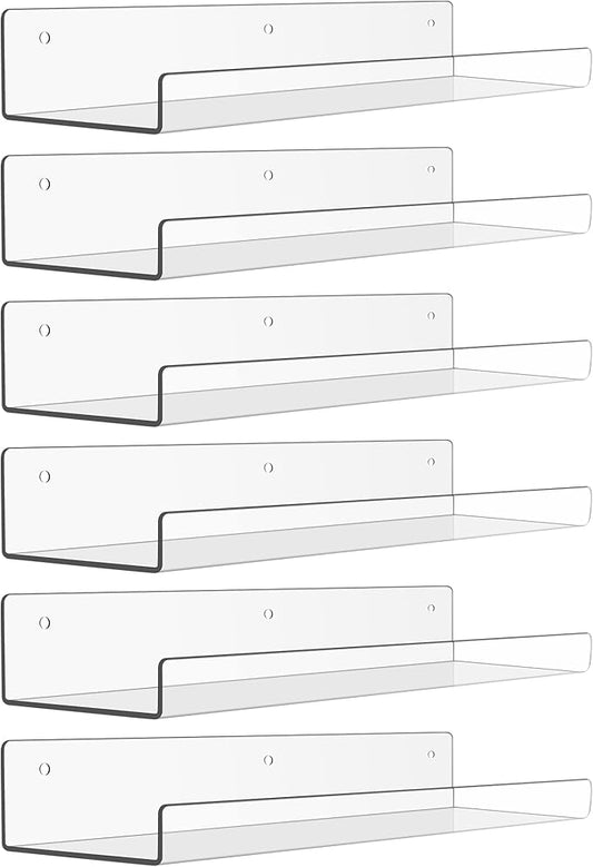 upsimples 6 Pack Acrylic Shelves by upsimples