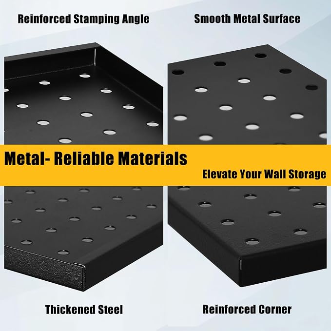 PBHEPJ 6 Pcs Metal Pegboard Panels, Heavy Duty Peg Boards - Image 6