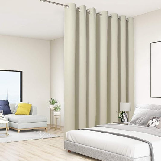 BONZER Room Divider Blackout Curtain Extra Wide Room Darkening Total Privacy by Bonzer