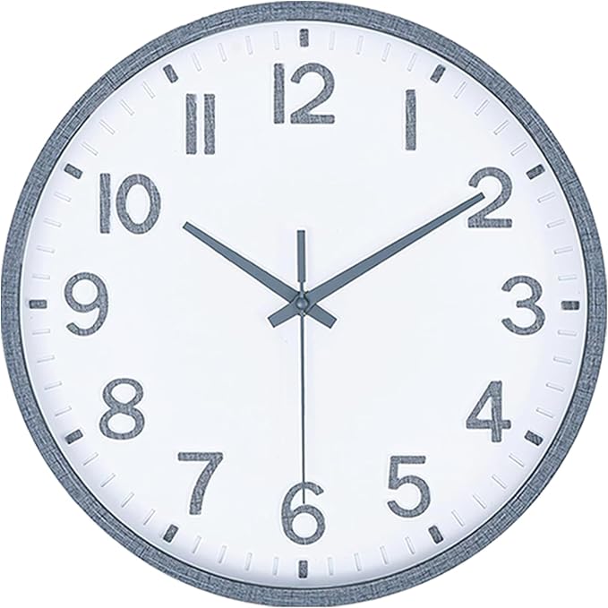 Wall Clocks Battery Operated 8 inch Modern Wall Clock, Silent Non Ticking Wall - Image 2