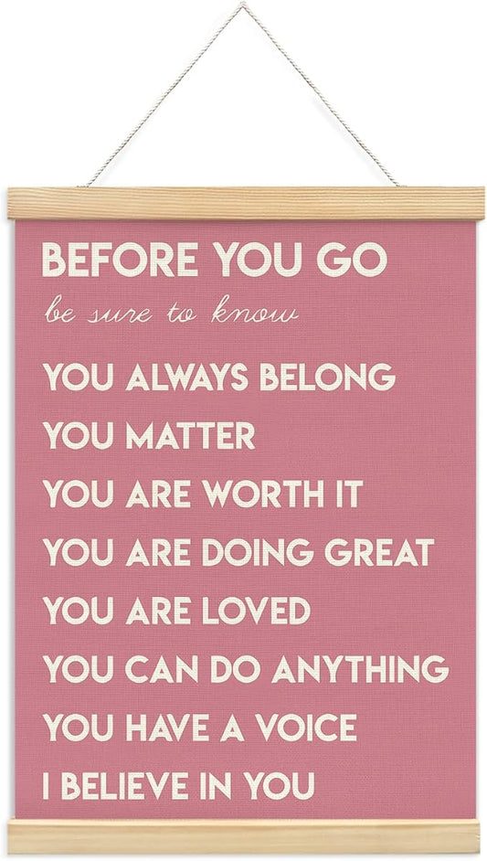 Mental Health Positive Affirmations Inspirational Wall Art Decor, Therapist by Unknown