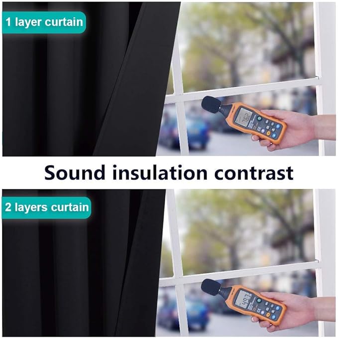 NICETOWN High-End Thermal Curtains, Full Blackout Curtains 84 inches Long - Image 4