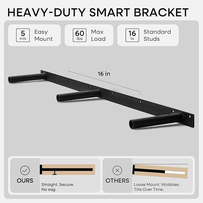 Homeforia Wood 48 inch Floating Shelf, High End Solid Natural Wood 48inch - Image 5