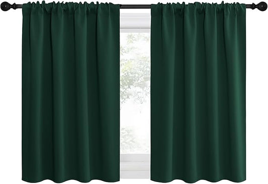NICETOWN 2 Panels Blackout Curtains, Rod Pocket Thermal Insulated Drapes by NICETOWN