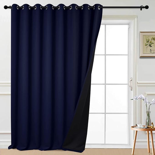 Yakamok 100% Blackout Extra Wide Thermal Insulated Curtains, Total Shade Patio by Yakamok